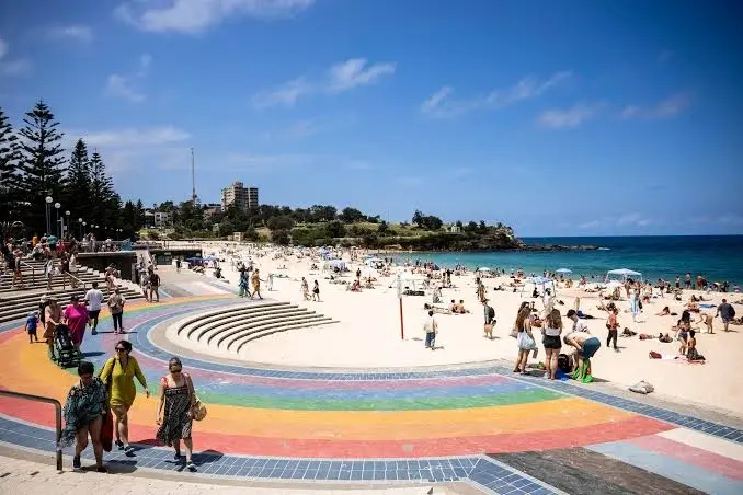 People enjoying Randwicks beach, one of the lifestyle drawcards for buyers in the area.web